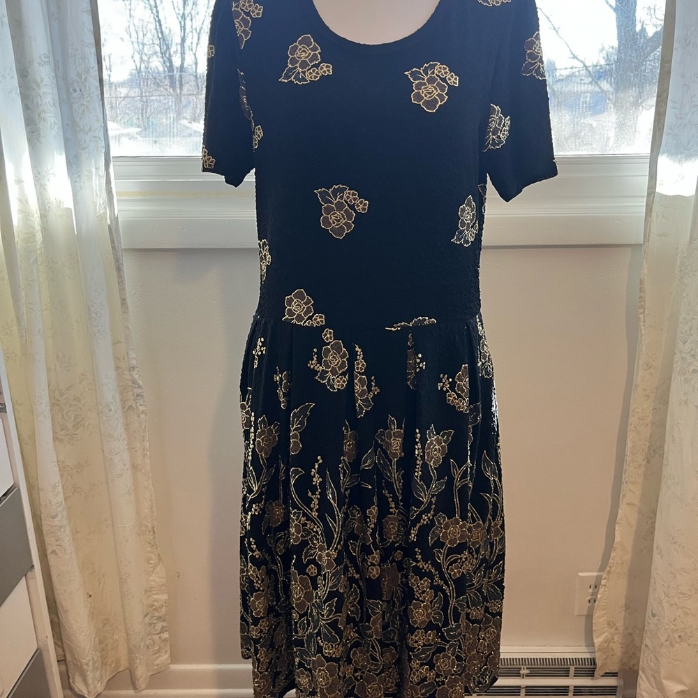 LuLaRoe black elegant dress. Size XL